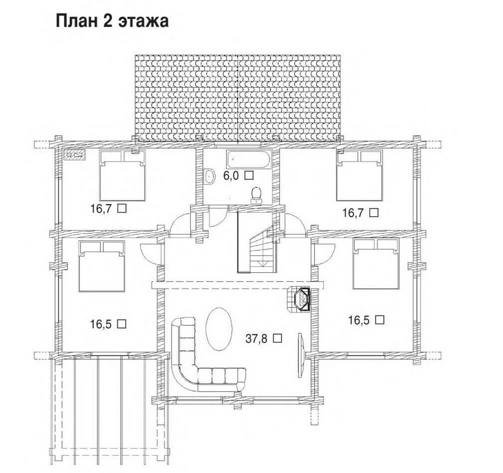 Проект дома Клен 2 100/173.